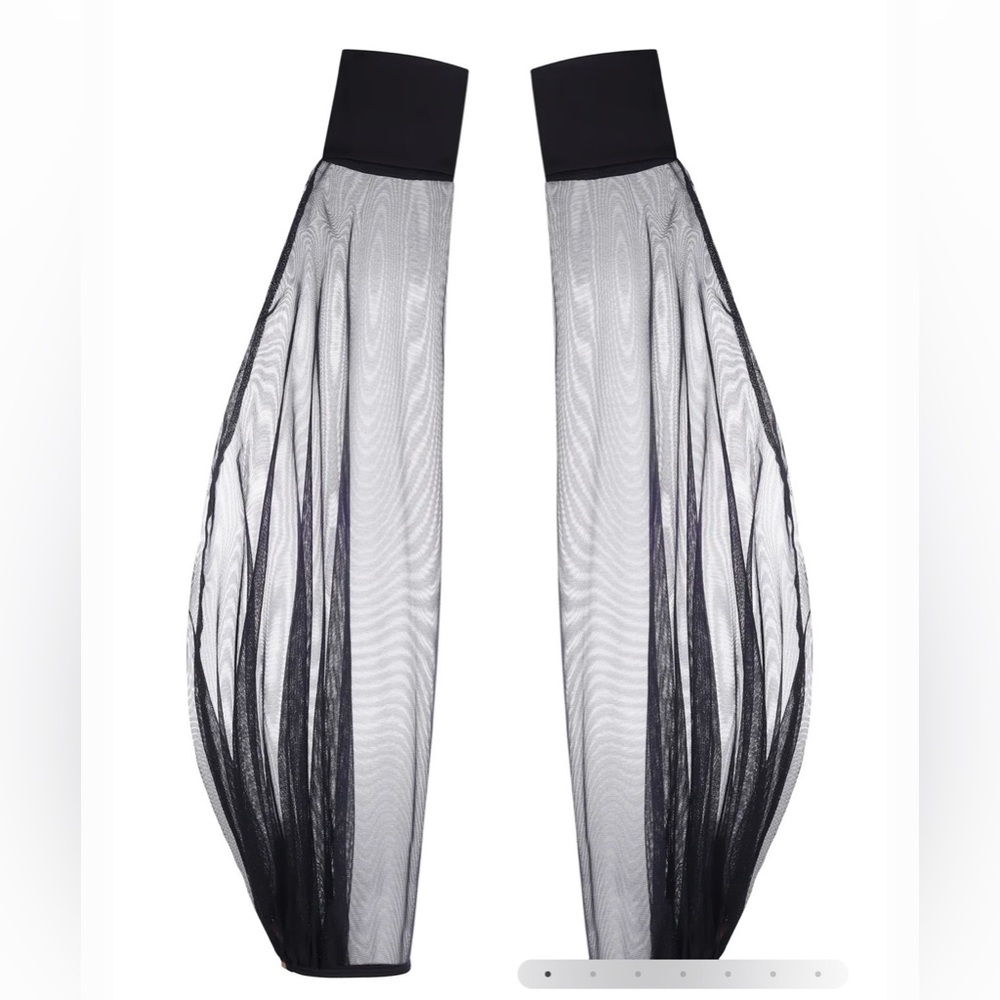 NWT Baed Stories Obsidian Black Mesh Arm Sleeves XS-M
